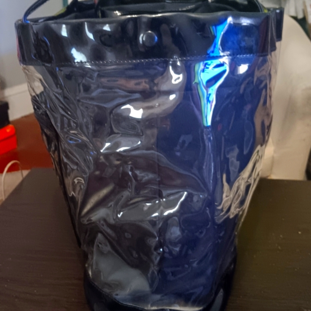 See By Chloe 2in1 Transparent Bag Snaped To A Black Detachable Fabric Bag (EUC) - Picture 4 of 16